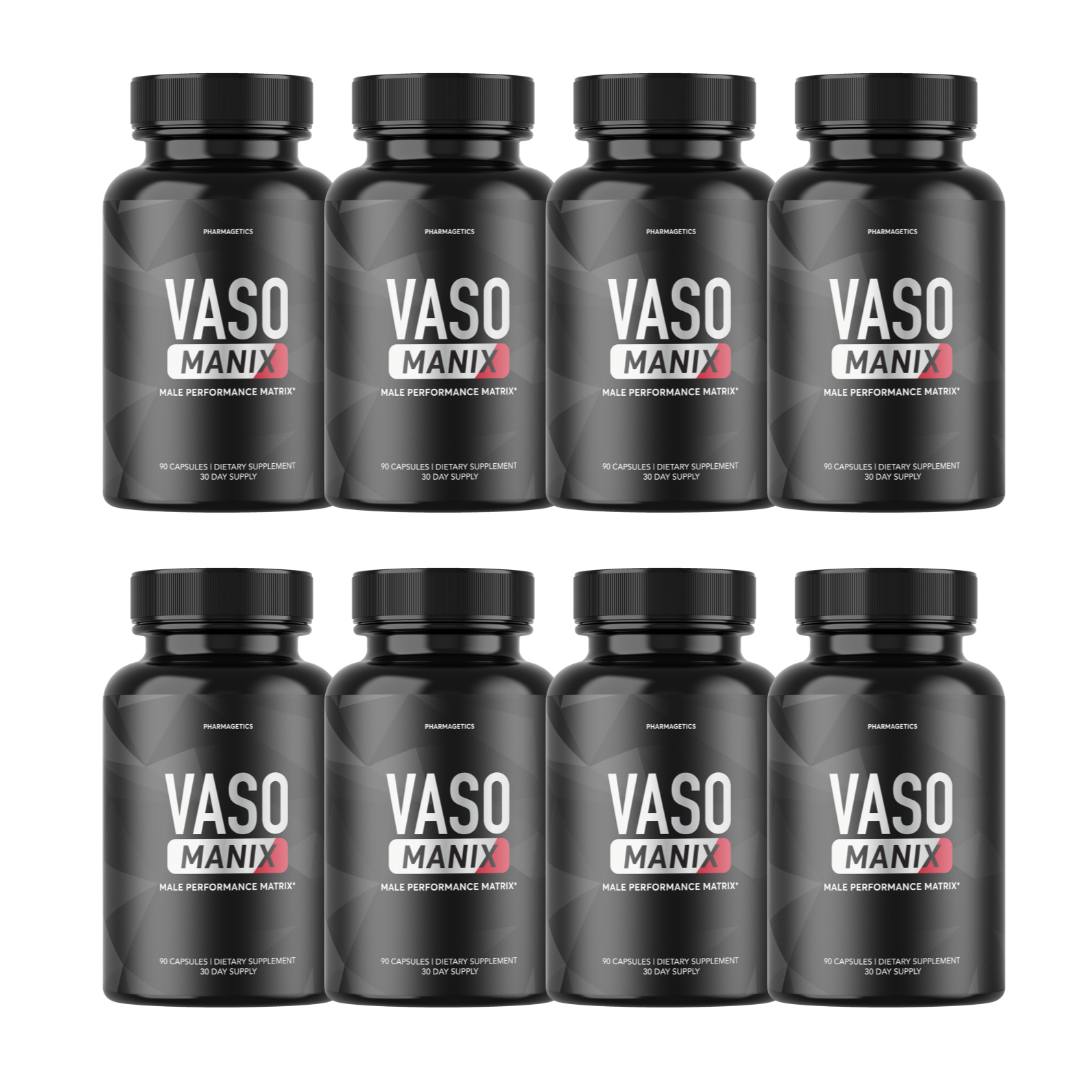 Vaso Manix - Support Energy Vitality and Overall Wellness - 8 Bottles