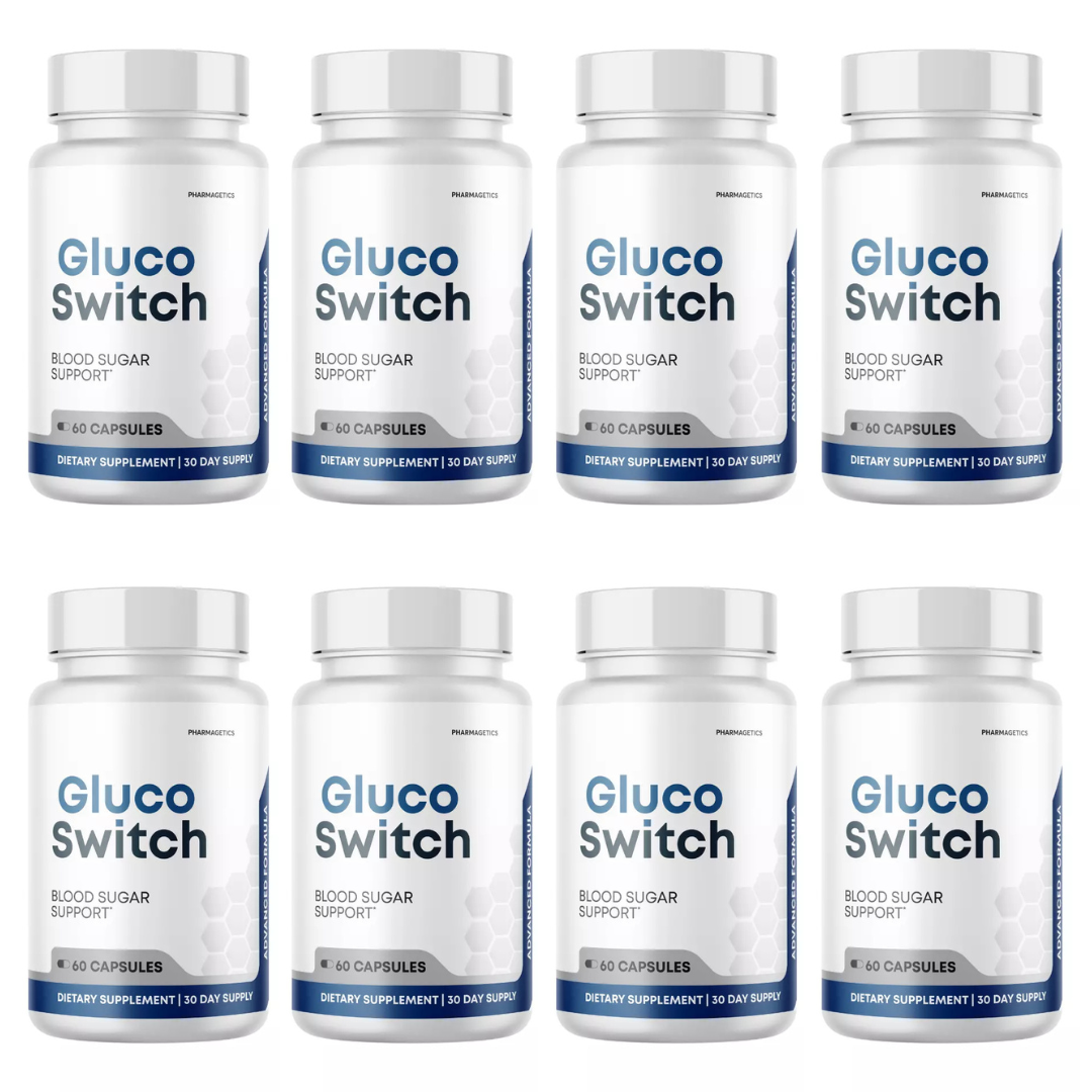 Gluco Switch Blood Sugar Support - 8 Bottles