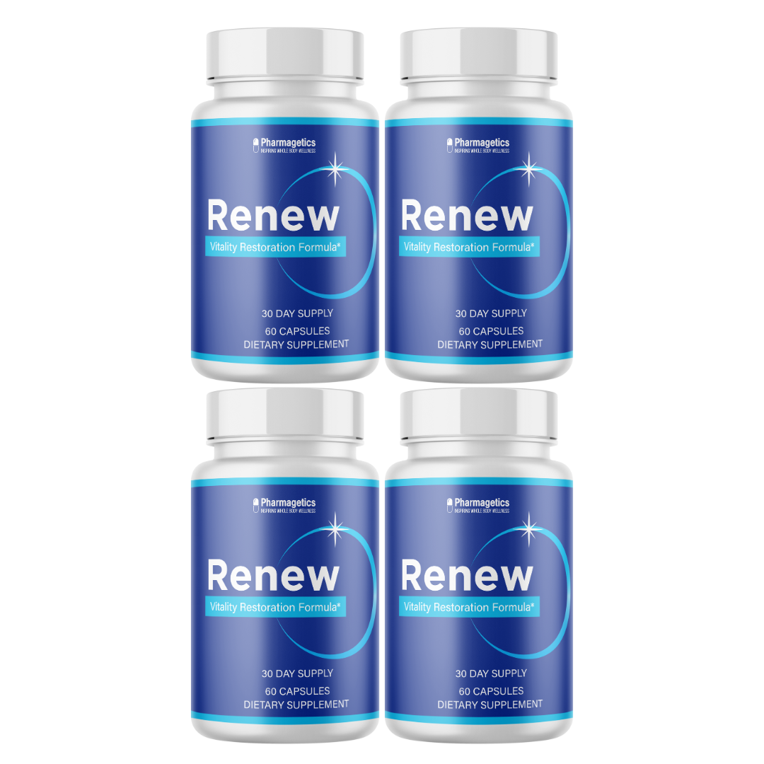 Renew Vitality Restoration Formula 4 Bottles  240 Capsules