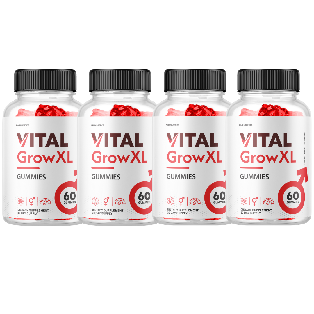 Vital Grow XL Extreme Stamina & Energy Gummies - 4 Bottles