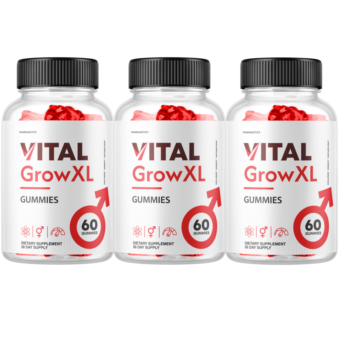 Vital Grow XL Extreme Stamina & Energy Gummies - 3 Bottles