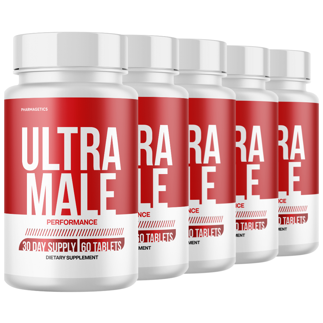 Ultra Male Capsules UltraMale Vitality Supplement Men - 5 bottles