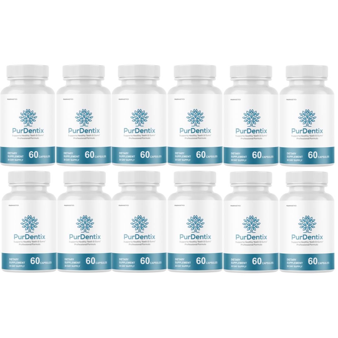 Purdentix Oral Probiotic Support Healthy Teeth and Gums Pur Dentix - 12 Bottles