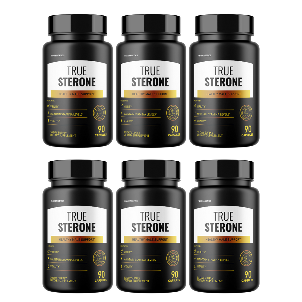 True Sterone Healthy Male Support 6 Bottles 540 Capsules