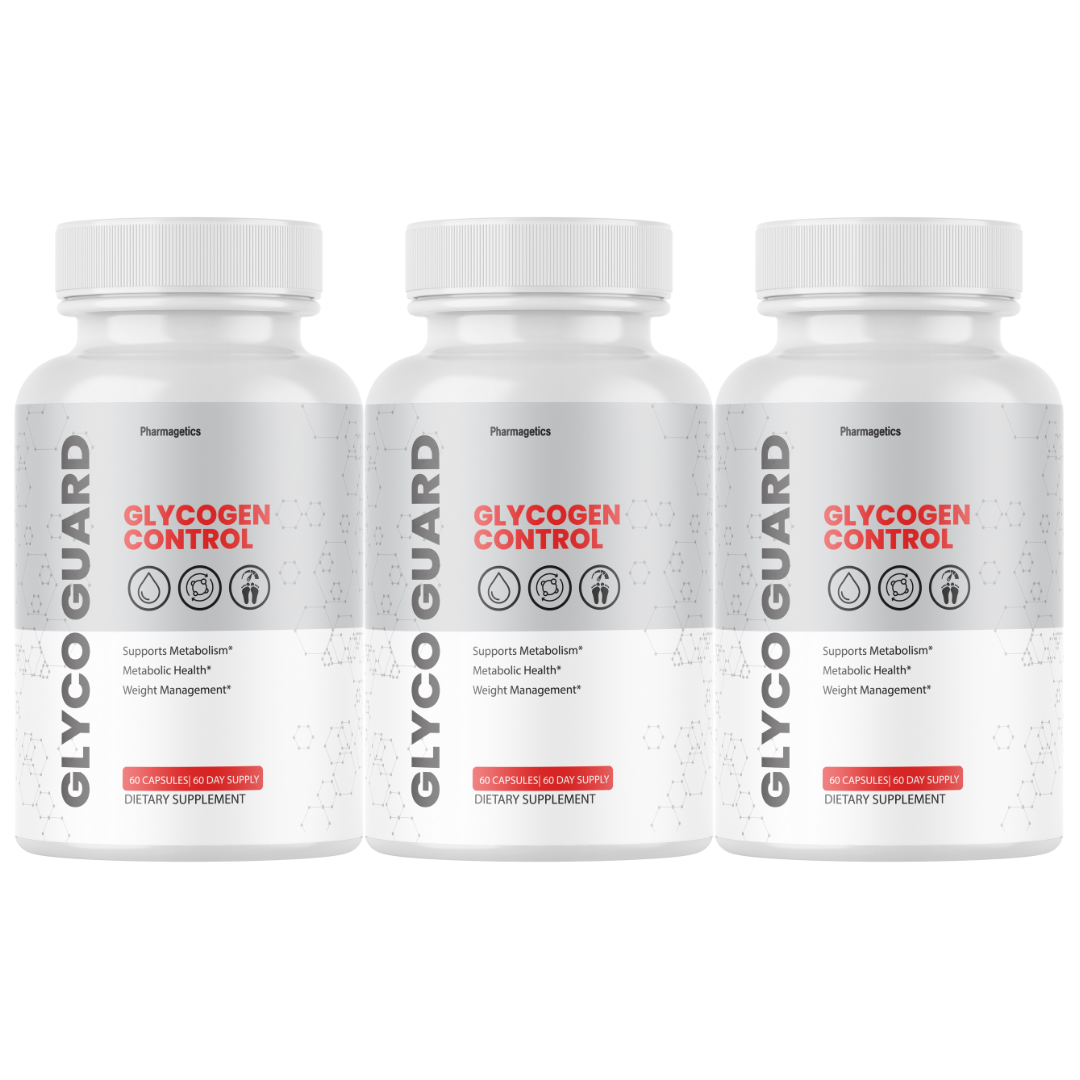 Glyco Guard Blood Sugar Support & Glycogen Control Supplement - 3 Bottles