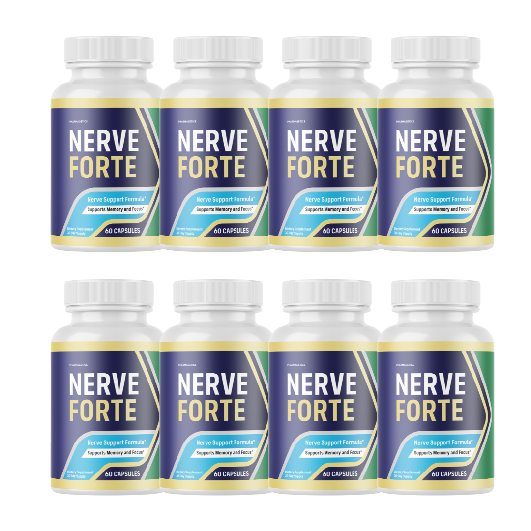 Nerve Forte Capsules for Nerve Health and Discomfort Relief - 8 Bottles