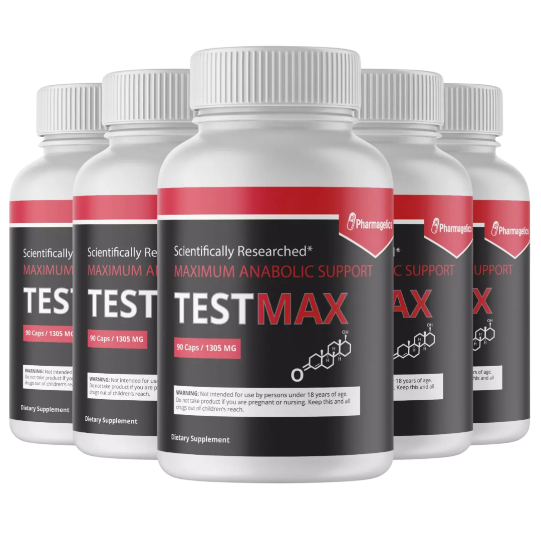 TestMax - Extreme Anabolic Activator - Testosterone Booster - 5 Bottles