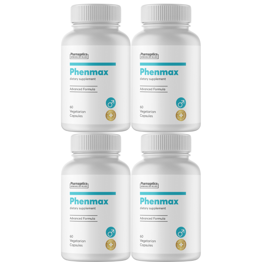 Phen Max - Weight Loss Support Supplement, 4 Bottles