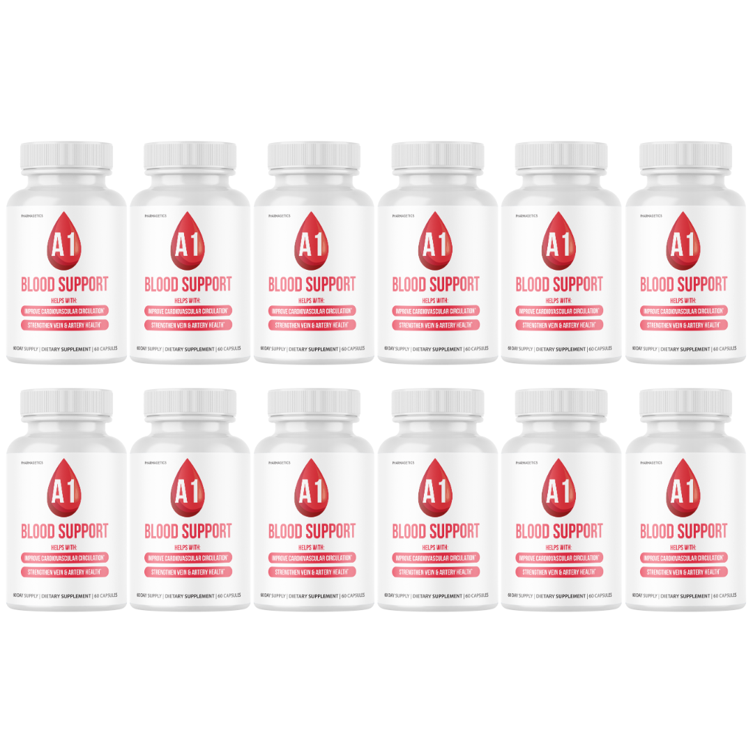 A1 Blood Support Artery Health Vein Strength- 12 Bottles