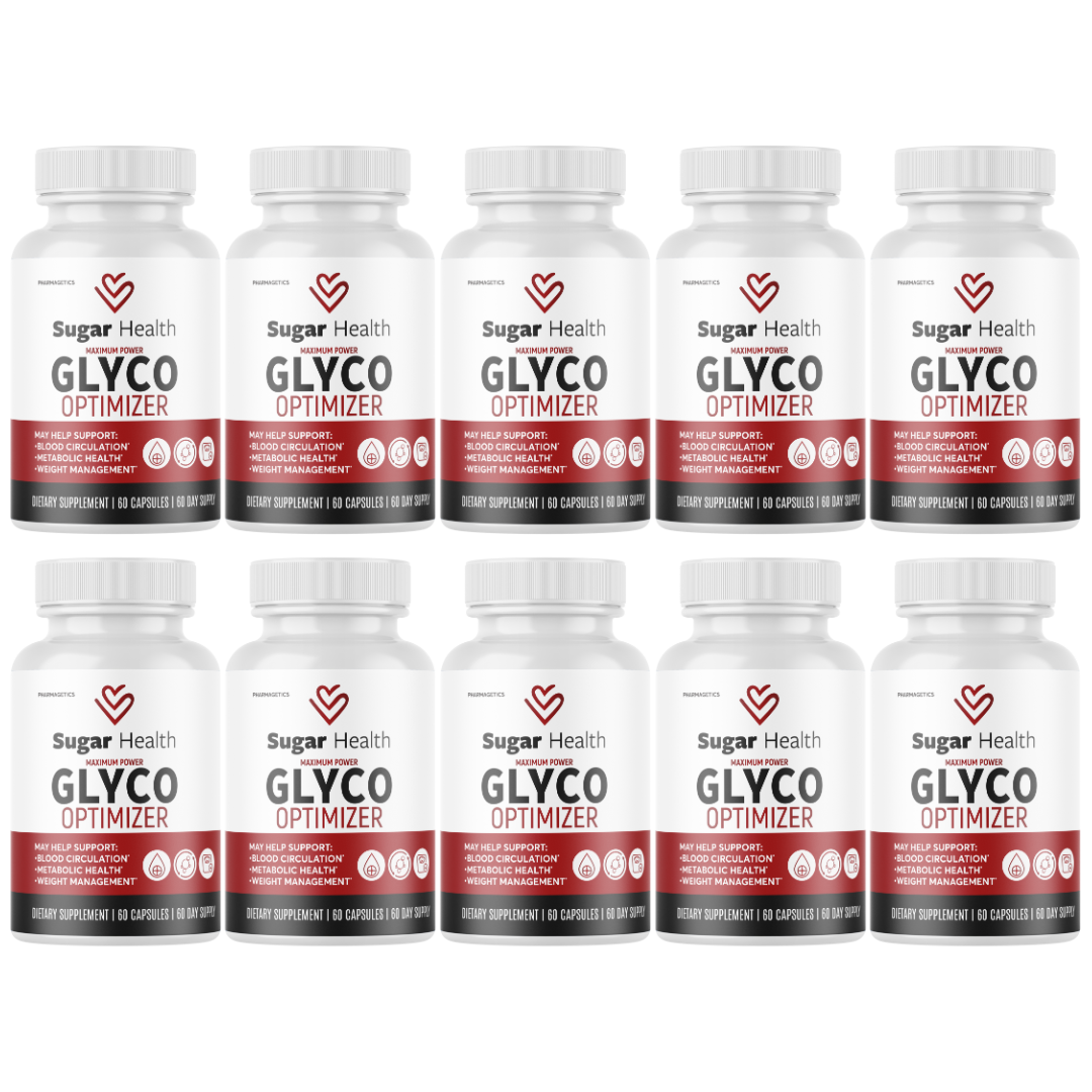 Sugar Health Glyco Optimizer for Blood Sugar & Pressure  - 10 Bottles