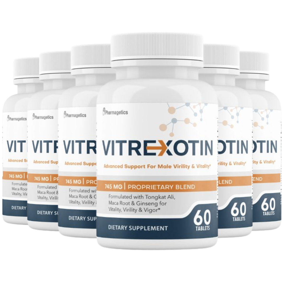 Vitrexotin Advanced Support For Male Virility & Vitality - 6 Bottles