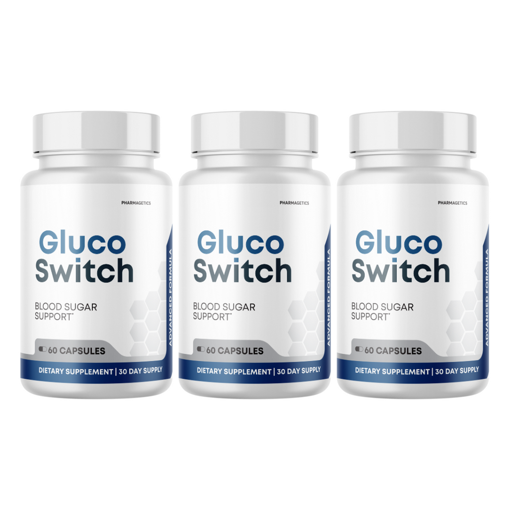 Gluco Switch Blood Sugar Support 3 Bottles 180 Capsules