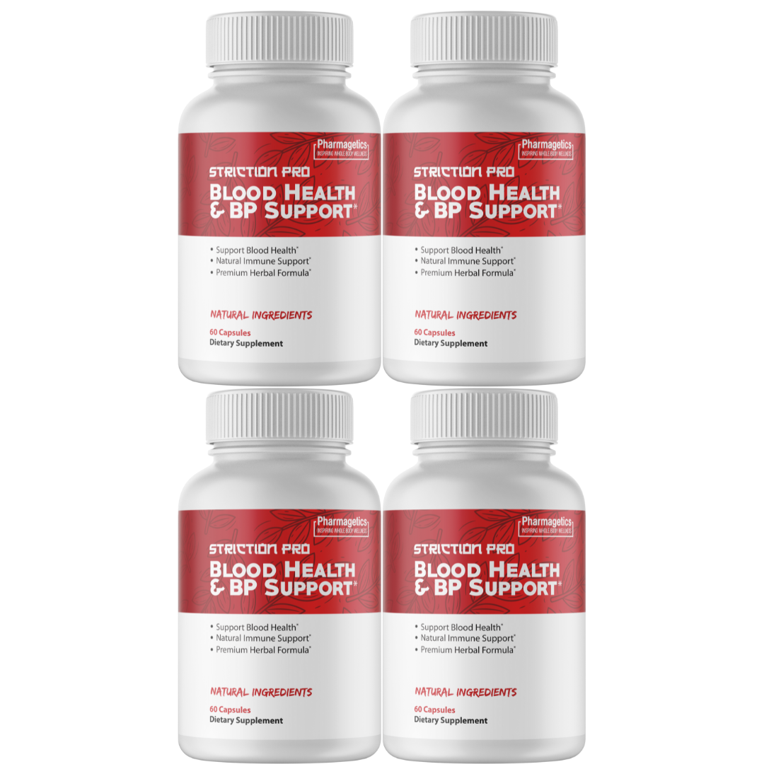 Striction Pro - blood sugar support supplement, 4 Pack