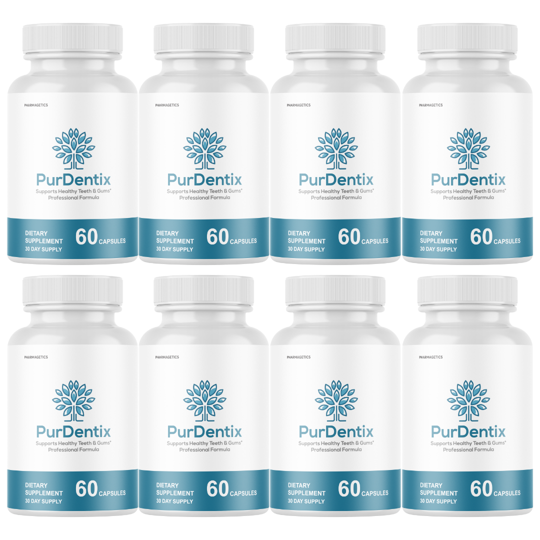 Purdentix Oral Probiotic Support Healthy Teeth and Gums Pur Dentix - 8 Bottles