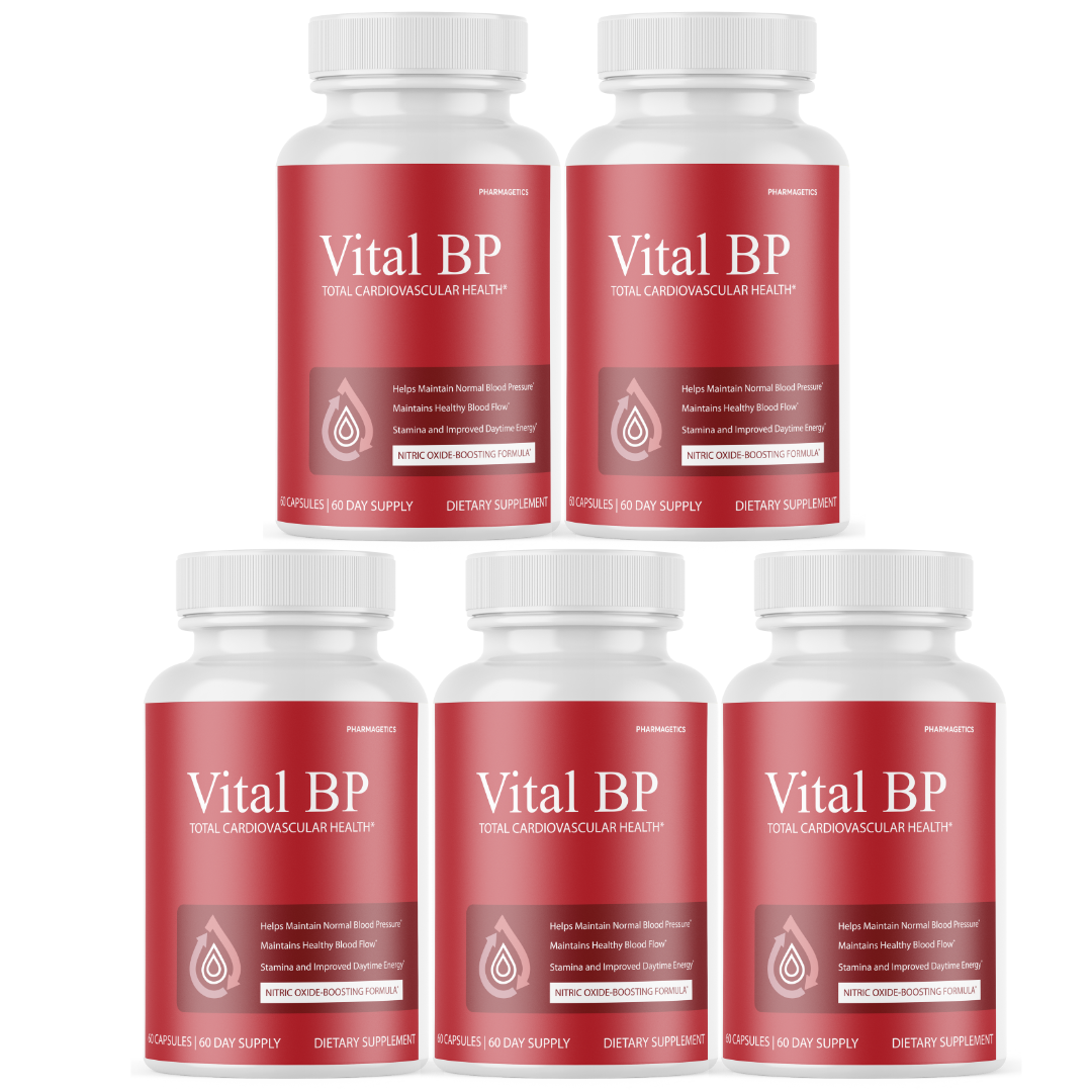 Vital BP Blood Support Supplement VitalBP for Blood Flow - 5 Bottles