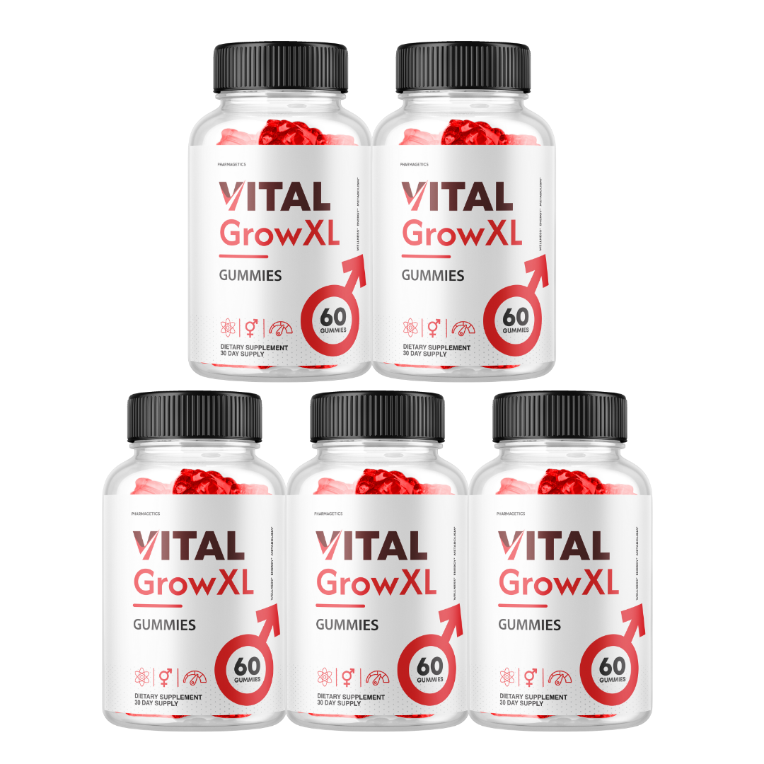 Vital Grow XL Extreme Stamina & Energy Gummies - 5 Bottles