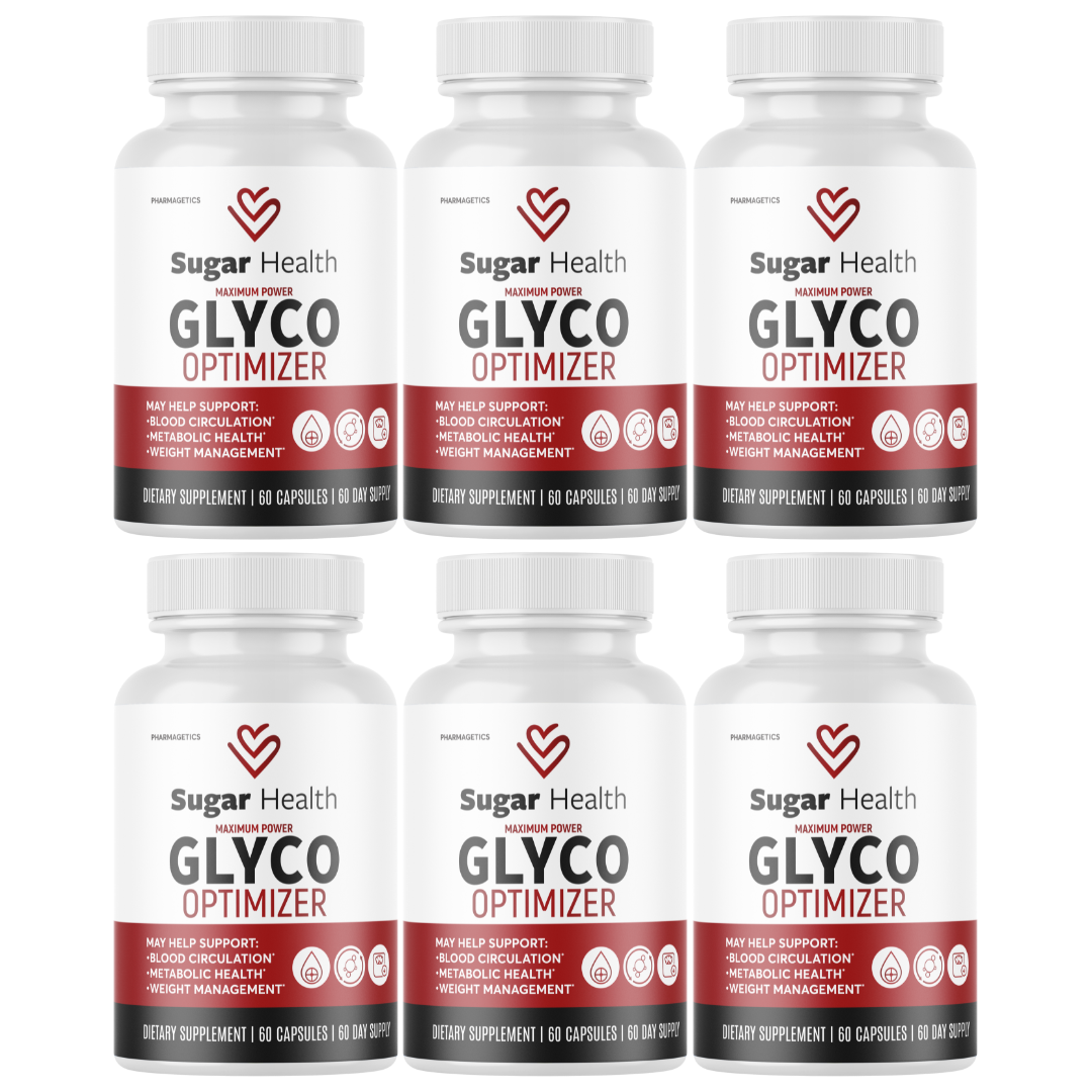 Sugar Health Glyco Optimizer for Blood Sugar & Pressure  - 6 Bottles