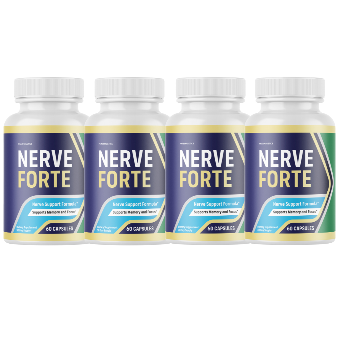 Nerve Forte Capsules for Nerve Health and Discomfort Relief - 4 Bottles