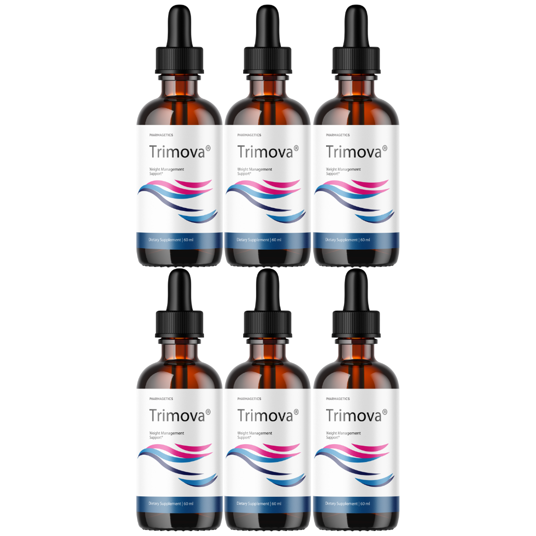 Trimova Weight Loss Drops for Burning Excess Fat & Boosting Energy - 6 Bottles