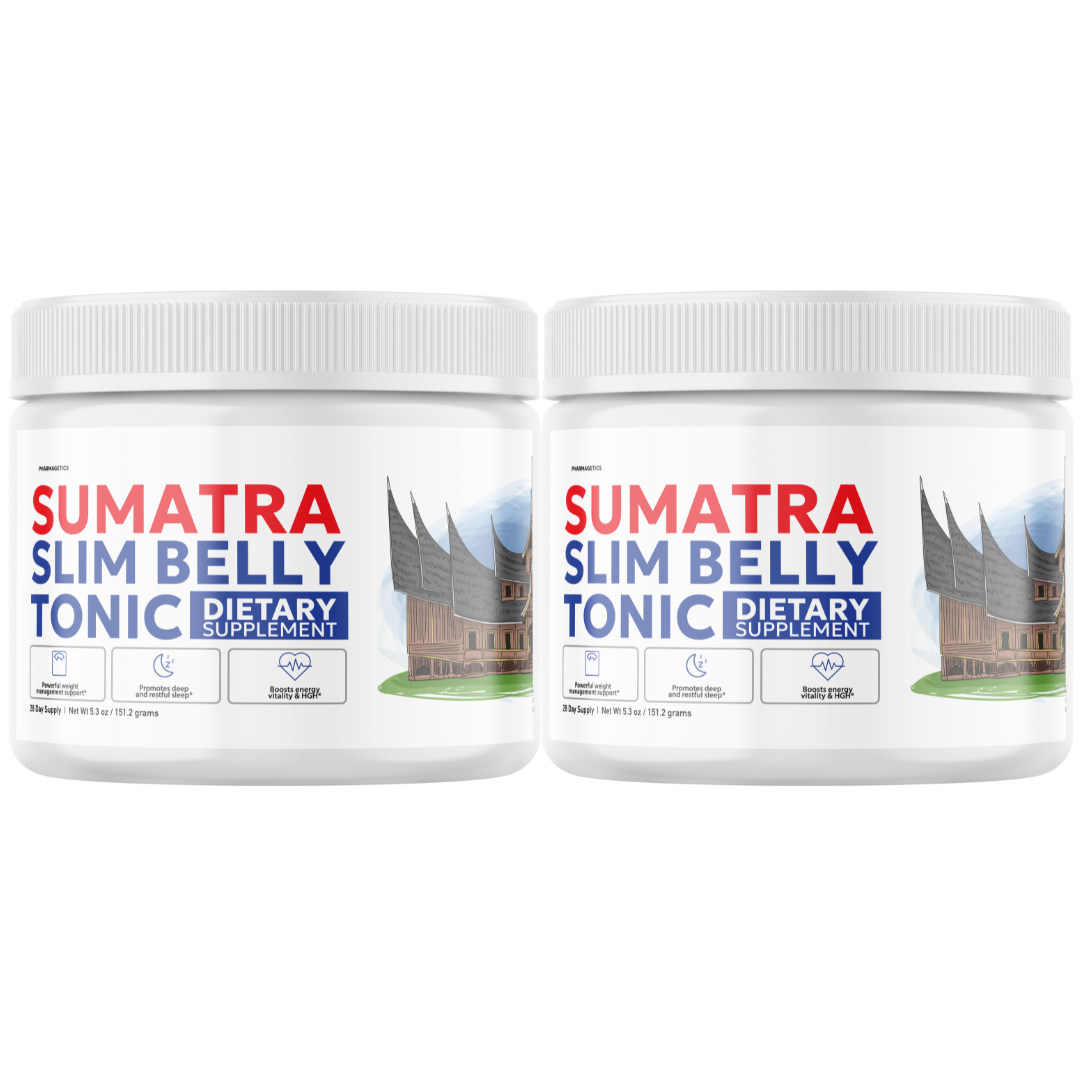 Sumatra Slim Belly Tonic Weight Loss Powder for Energy & Burning Fat - 2 Tubs