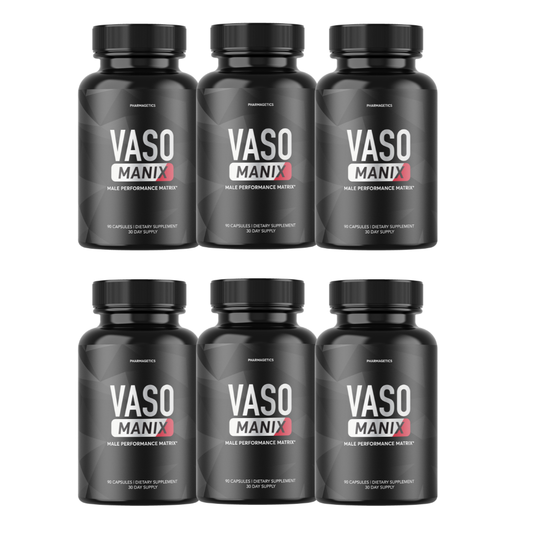 Vaso Manix - Support Energy Vitality and Overall Wellness - 6 Bottles