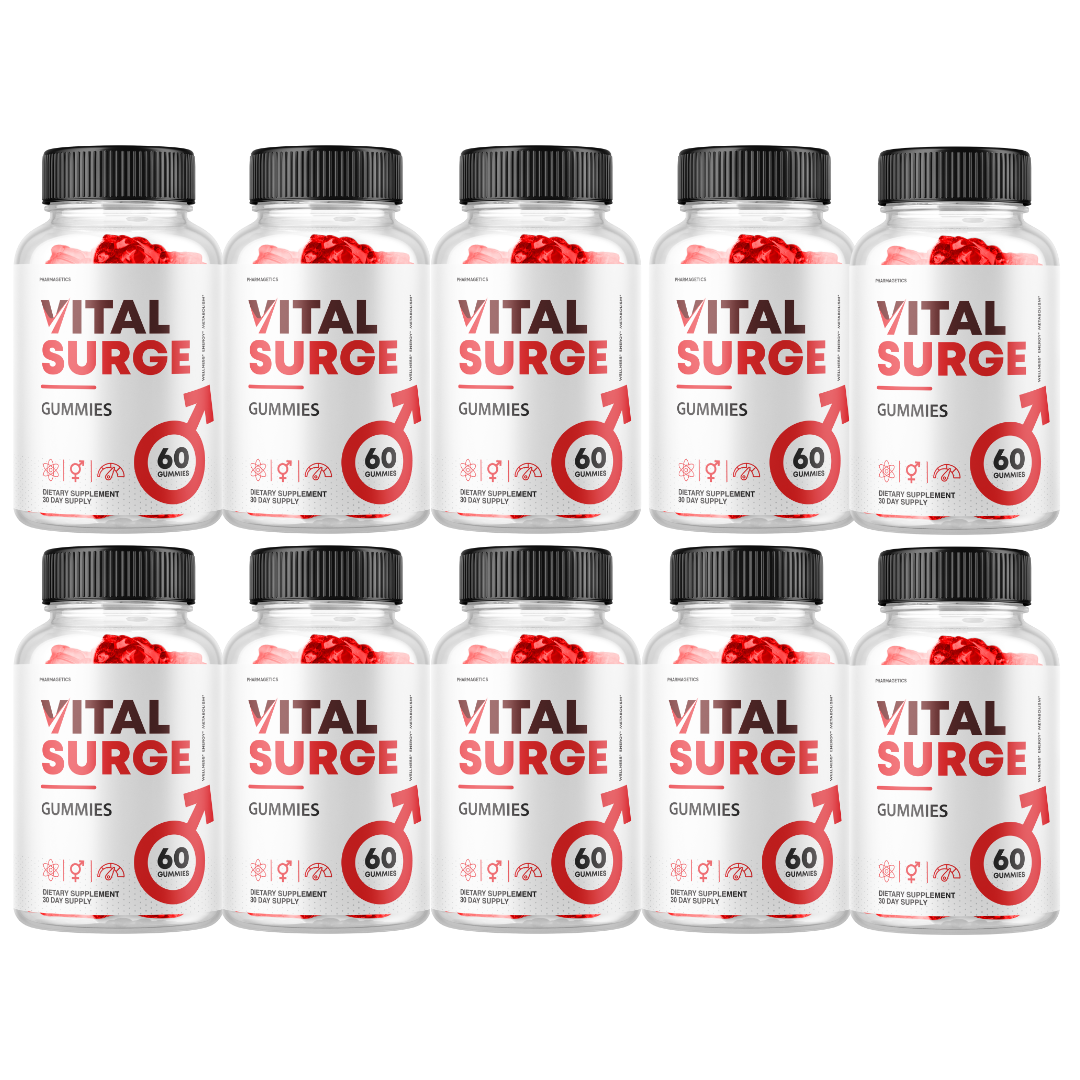 Vital Surge Male Gummies, Vital Surge Testo Support Performance - 10 Bottles