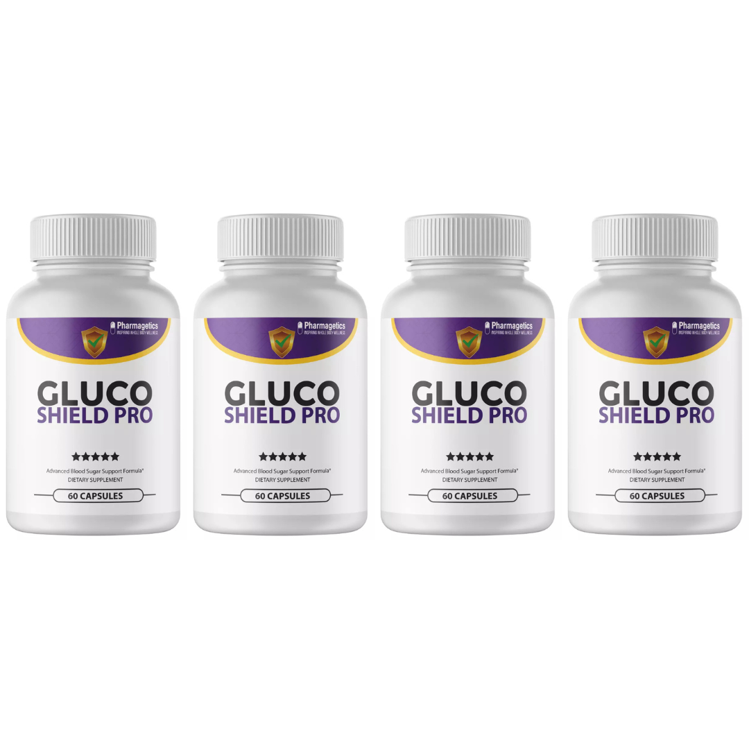 Gluco Shield Pro Supplement Supports Blood Sugar - 4 Bottles