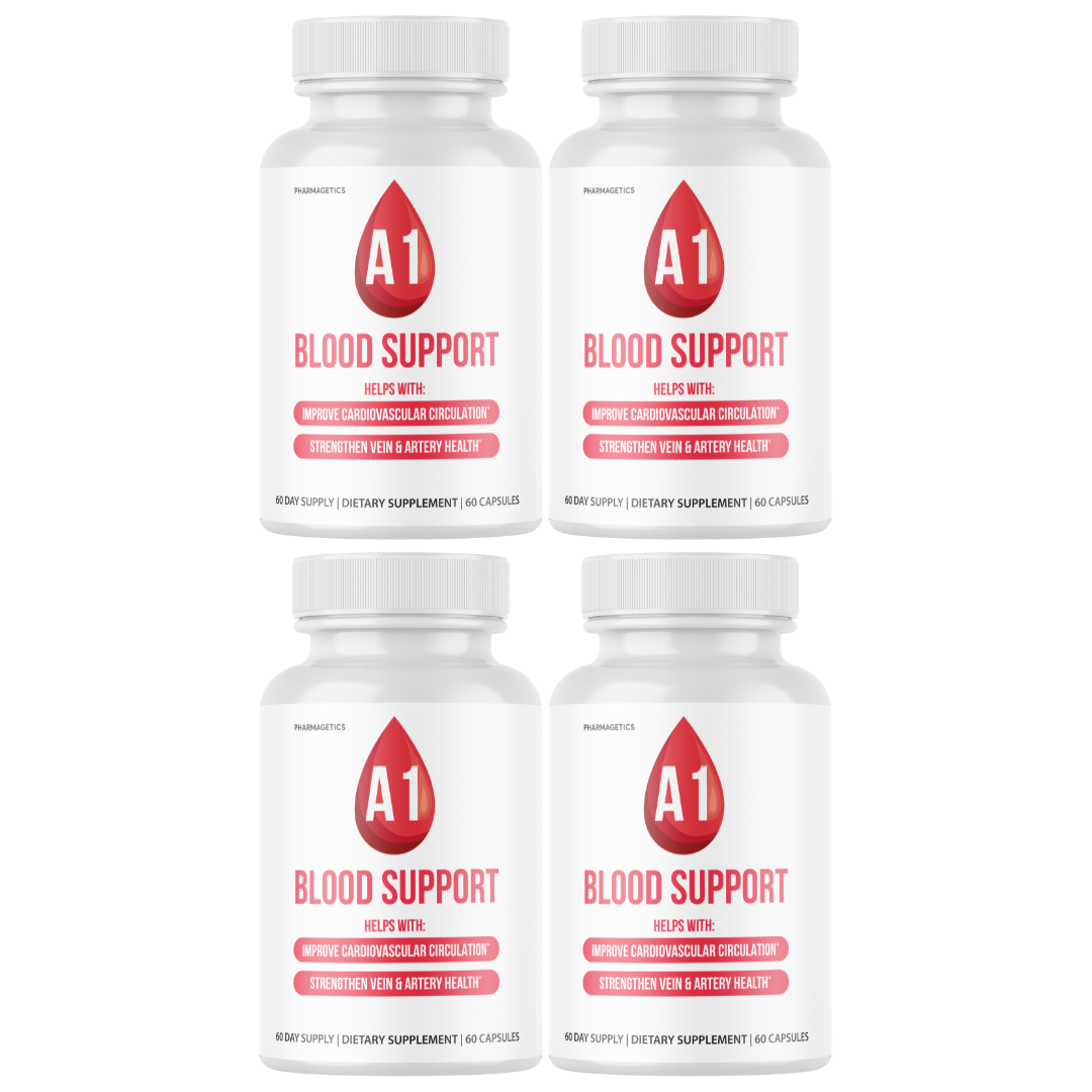 A1 Blood Support Artery Health Vein Strength- 4 Bottles