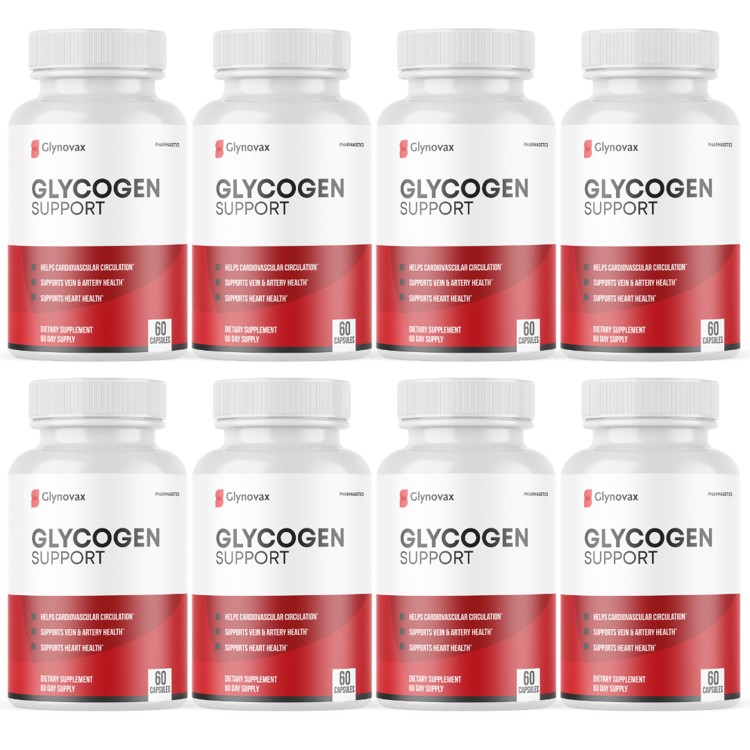 Glycogen Blood Sugar Support Pills Advanced Glynovax Formula - 8 Botles