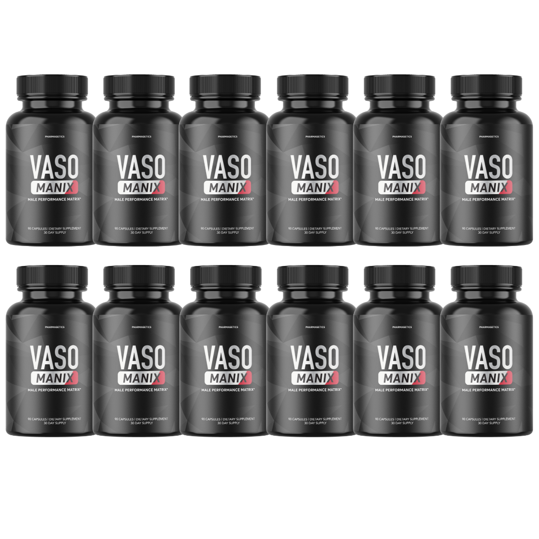 Vaso Manix - Support Energy Vitality and Overall Wellness - 12 Bottles