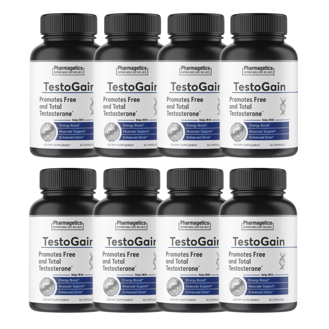 TestoGain - Test Boost Max supplement - 8 Bottles