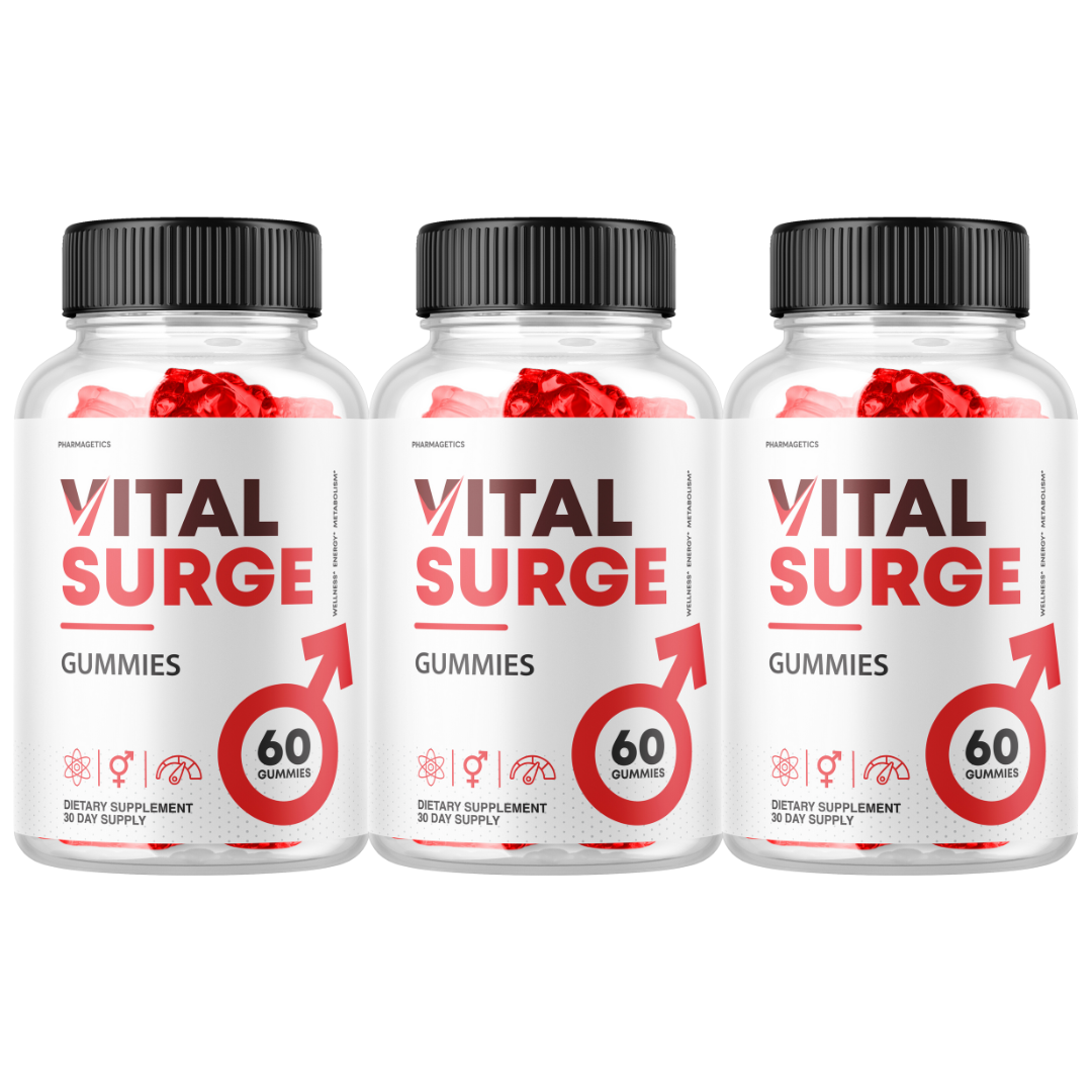 Vital Surge Male Gummies, Vital Surge Testo Support Performance - 3 Bottles