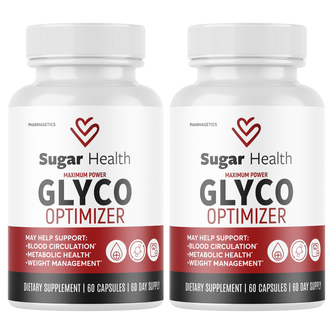 Sugar Health Glyco Optimizer for Blood Sugar & Pressure - 2 Bottles