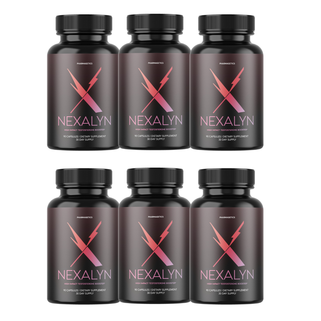 Nexalyn Pills for Men Advanced Formula - Nexa Lyn Male Support - 6 Bottles