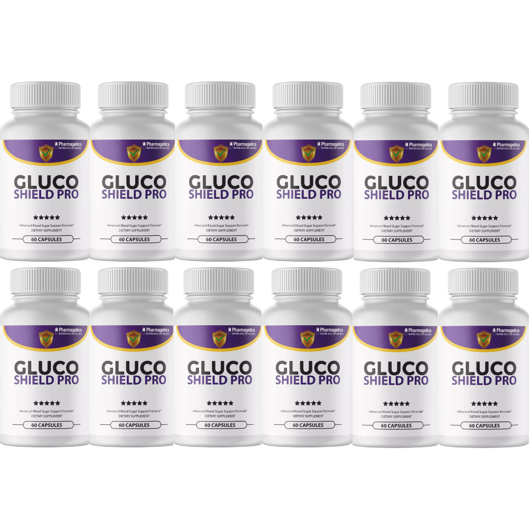 Gluco Shield Pro Supplement Supports Blood Sugar - 12 Bottles