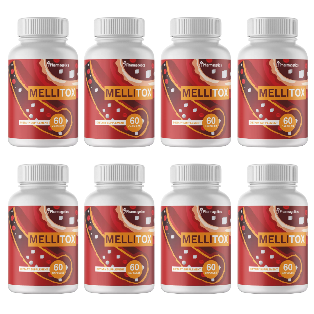 Mellitox Blood Sugar Support - 8 Bottles