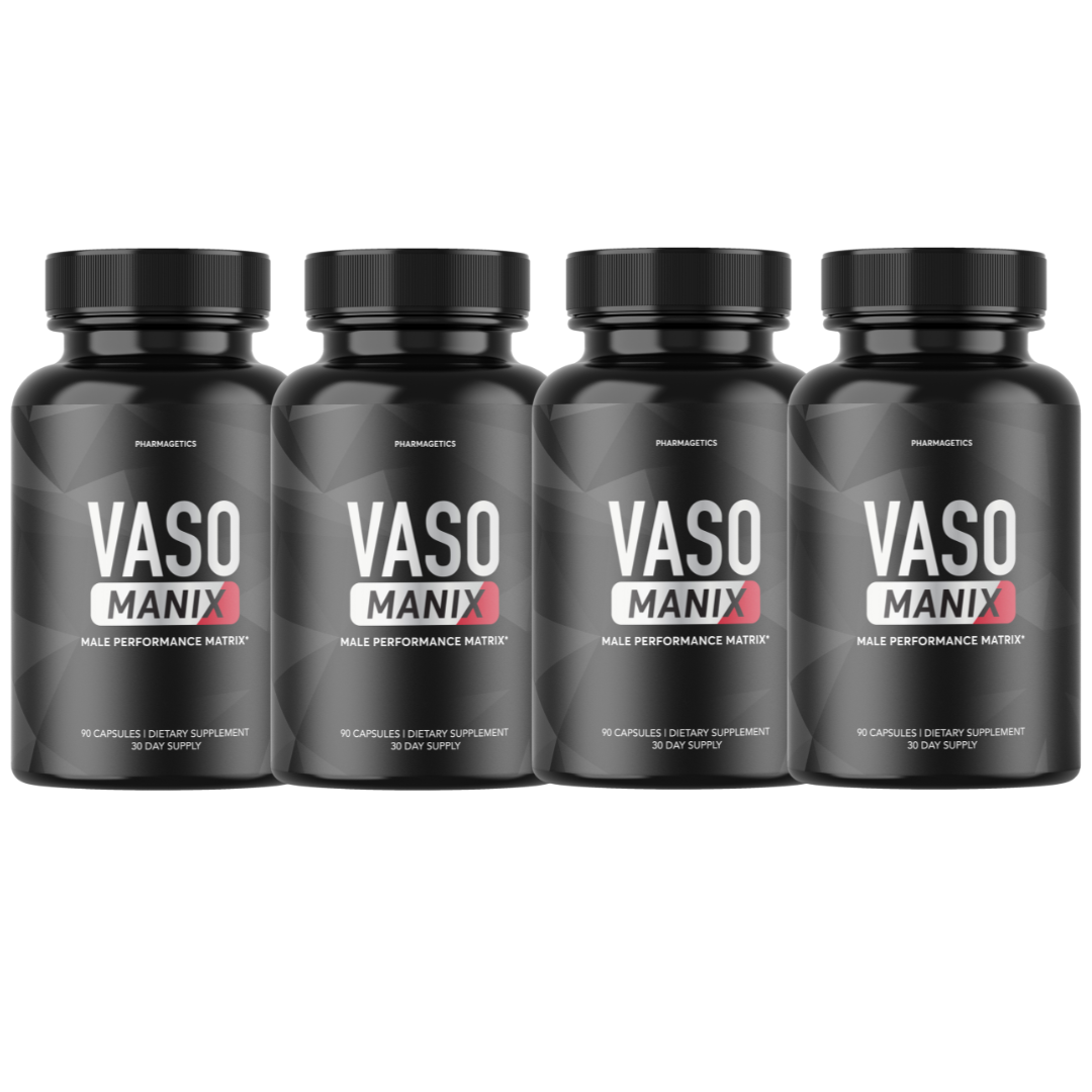 Vaso Manix - Support Energy Vitality and Overall Wellness - 4 Bottles