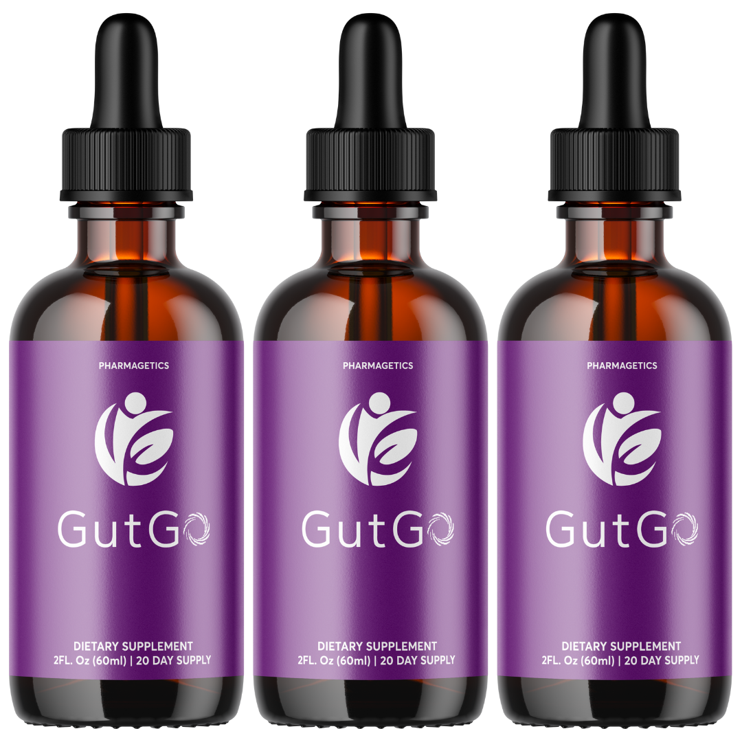 Gut Go Health Supplement - Improve Gut Health - Official Formula - 3 Bottles