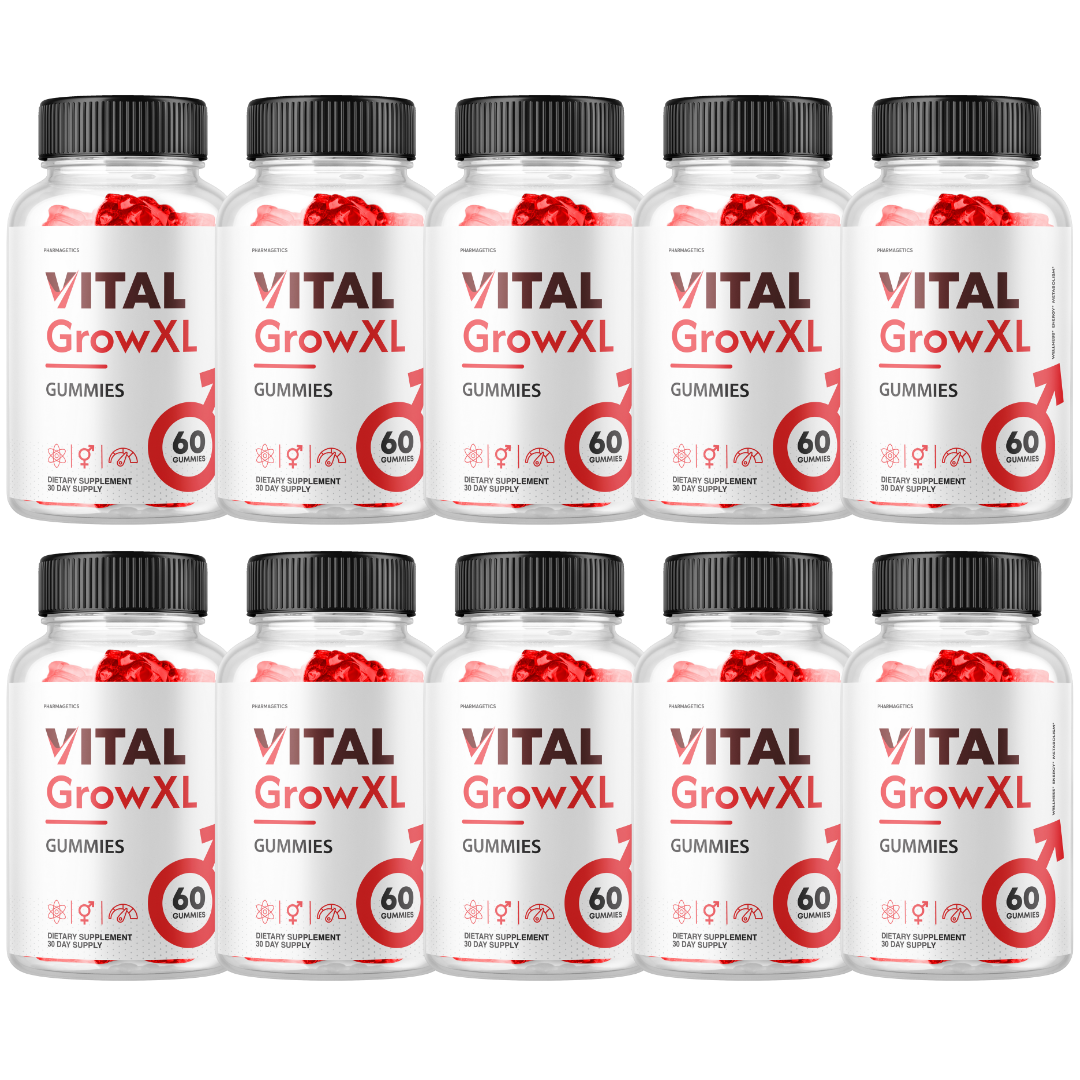 Vital Grow XL Extreme Stamina & Energy Gummies - 10 Bottles