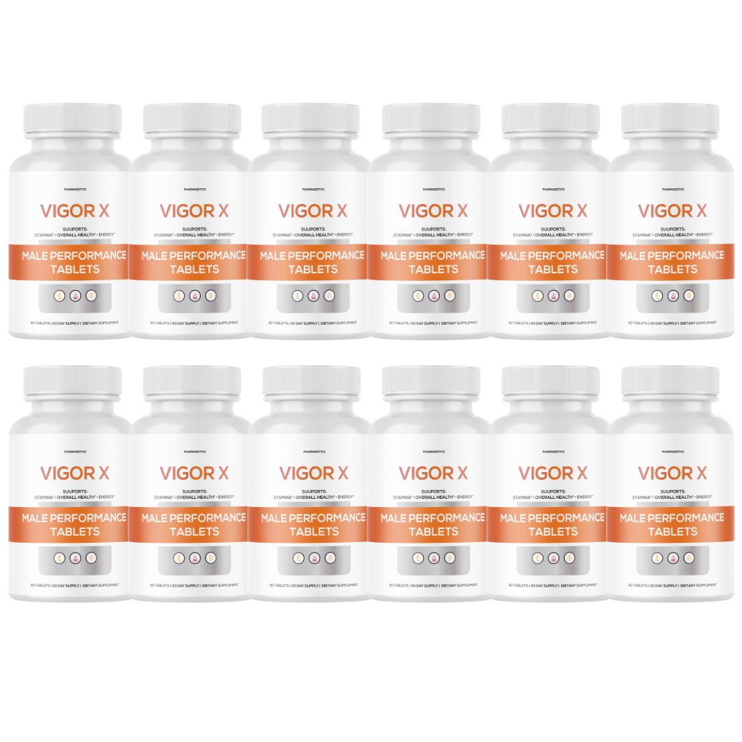 Vigor X Male Performance  VigorX Enhancement  for Men - 12 Bottles