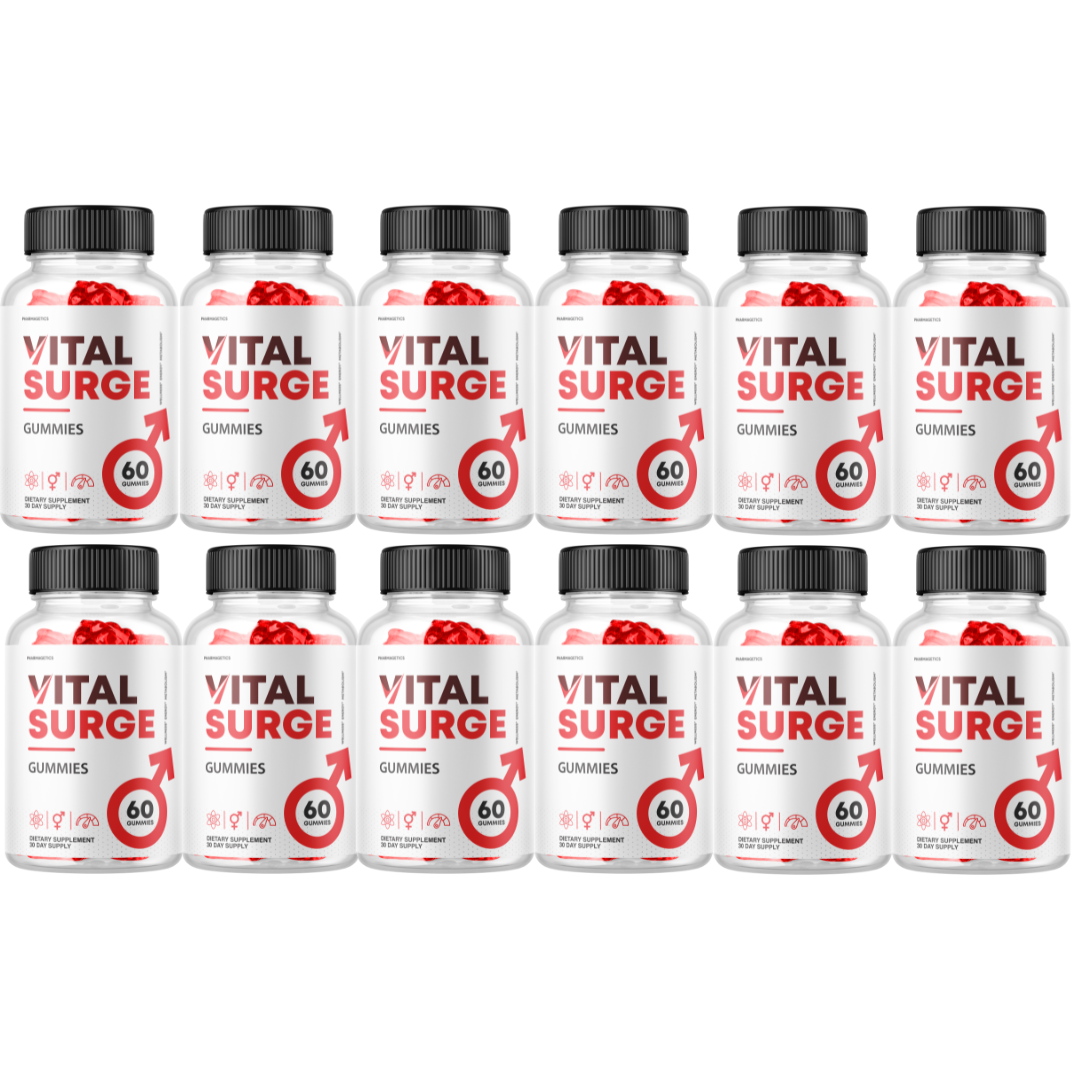 Vital Surge Male Gummies, Vital Surge Testo Support Performance - 12 Bottles