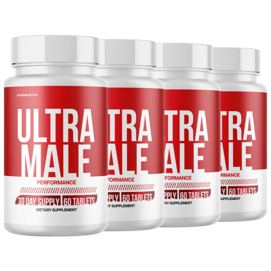 Ultra Male Capsules UltraMale Vitality Supplement Men - 4 Bottles