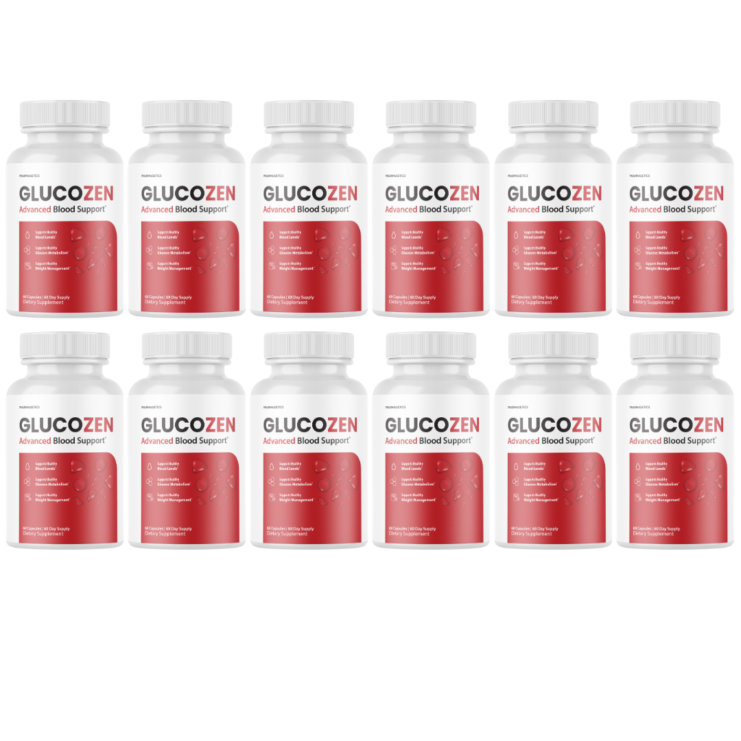 Glucozen Blood Capsules Healthy Blood Support Supplement - 12 Bottles