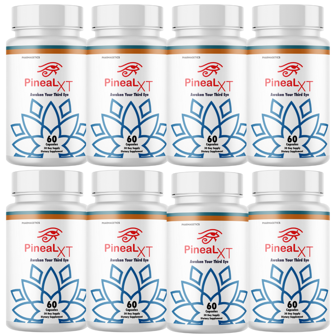 Pineal XT, PinealXT Pineal Gland Support & Energy Pills - 8 Bottles