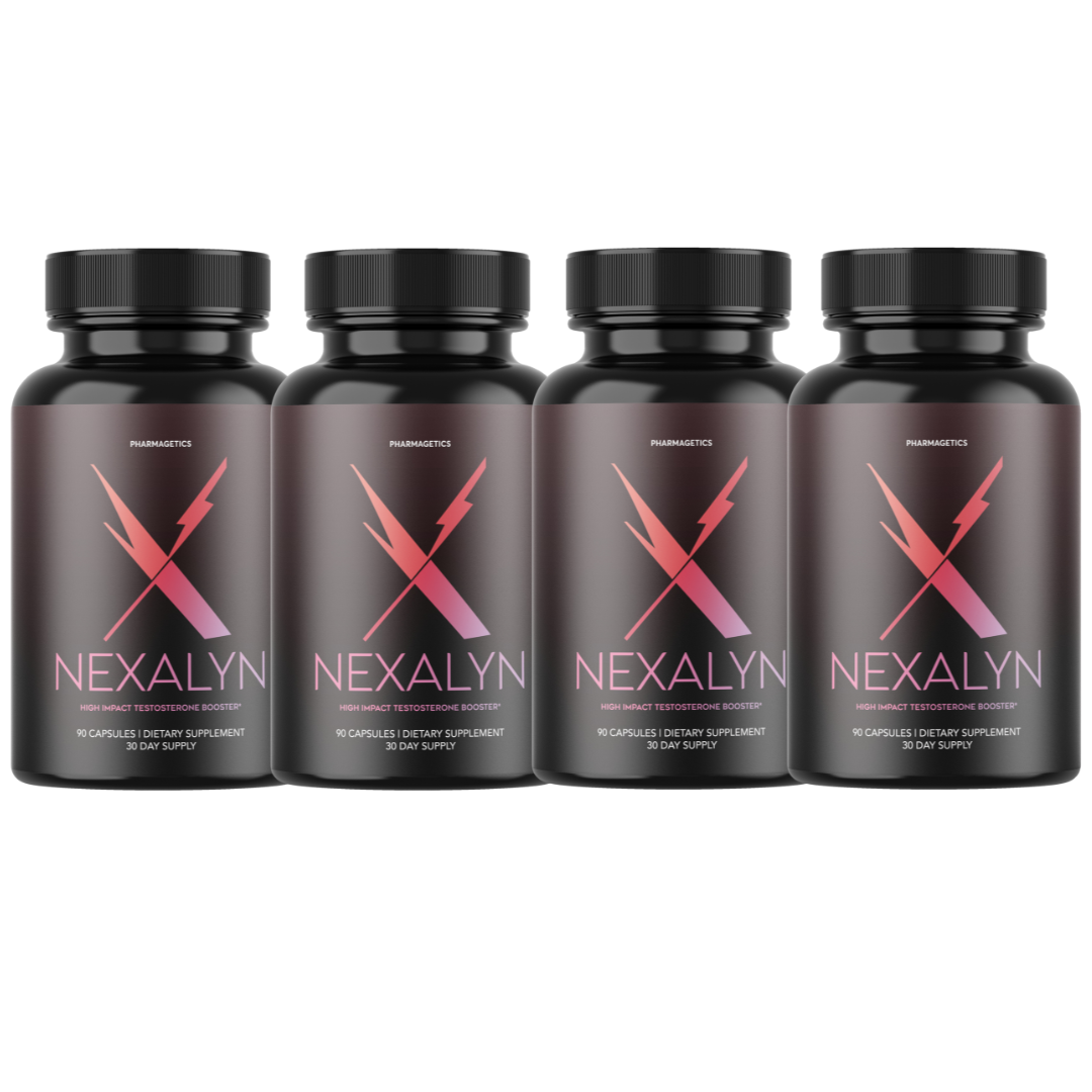 Nexalyn Pills for Men Advanced Formula - Nexa Lyn Male Support - 4 Bottles