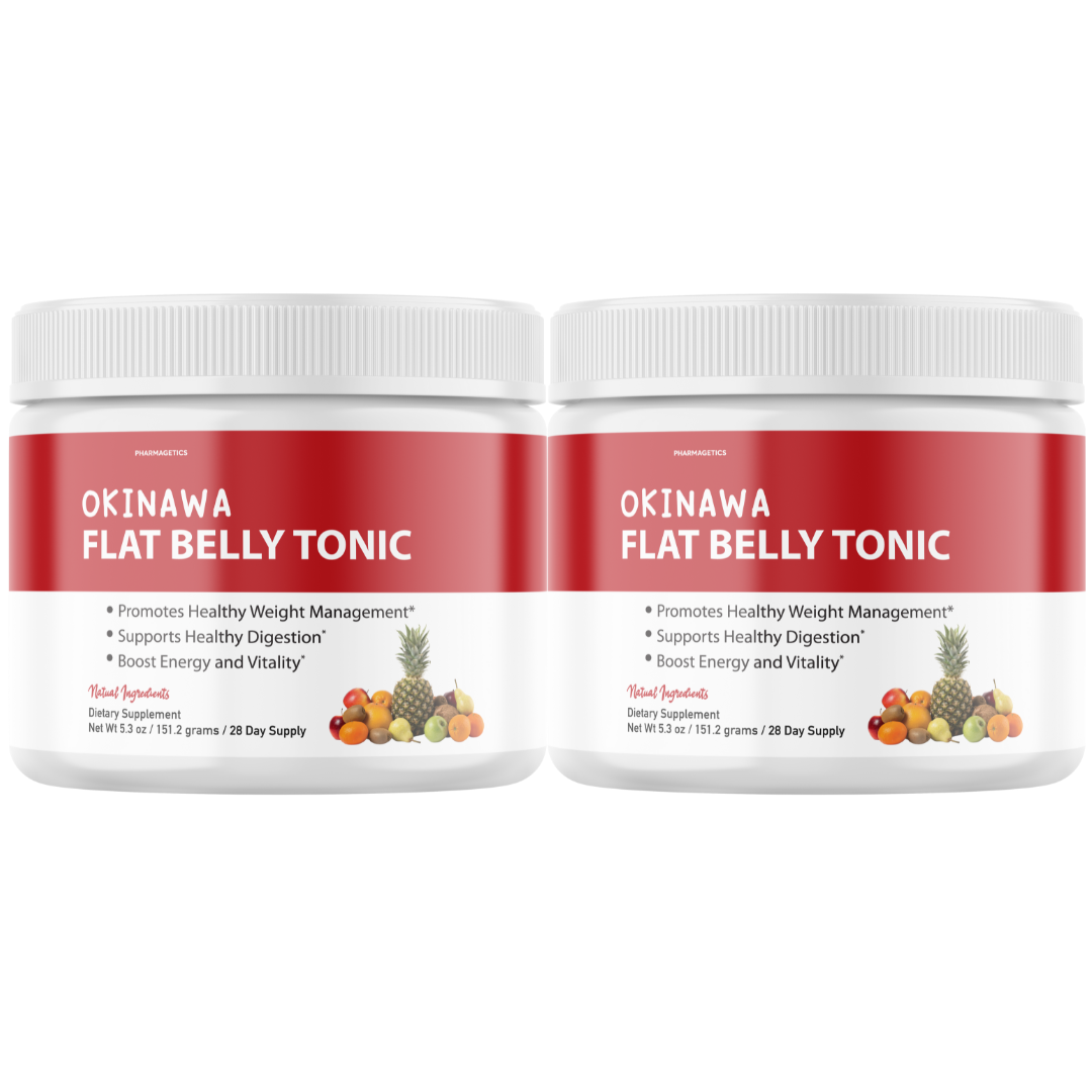 Okinawa Flat Belly Tonic Powder Weight Loss Metabolism Supplement - 2 Tubs