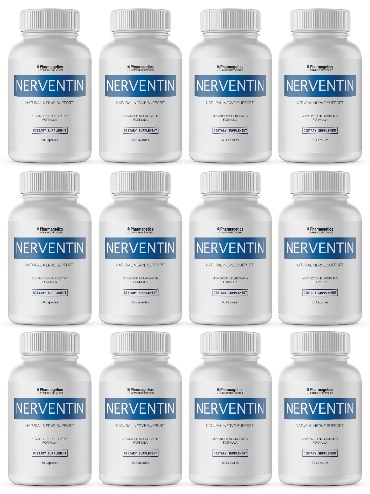 Nerventin Natural Nerve Support 12 Bottles 720 Capsules