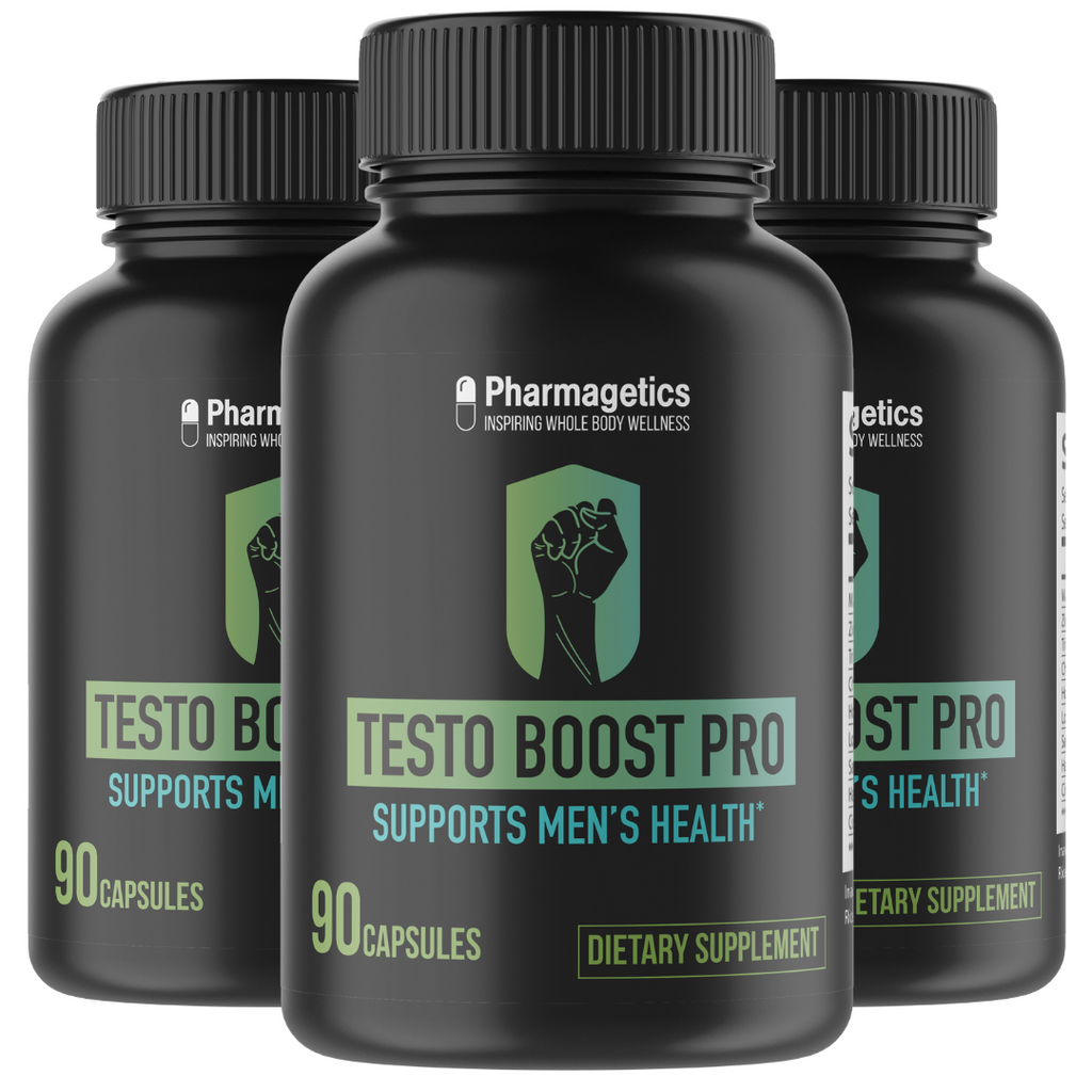 Testo Boost Pro Supports Men's Health 3 Bottles 180 Capsules