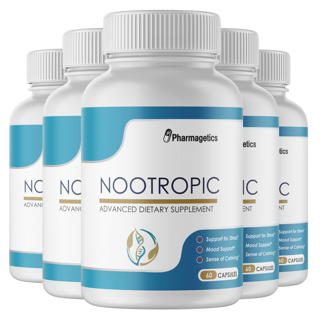 Nootropic Improve Brain Focus, Clarity & Memory - 5 Bottles - 300ct