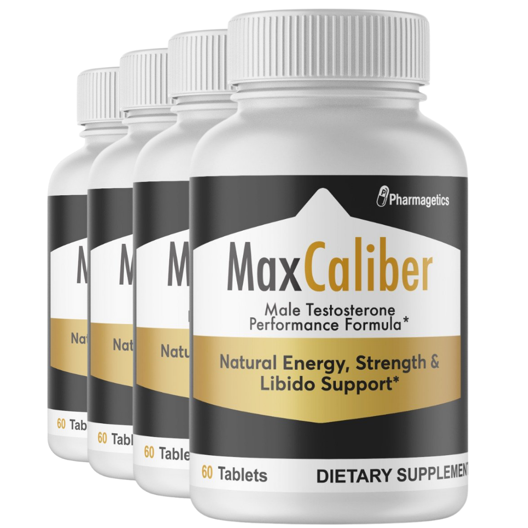 Max Caliber Supplement Male Performance Booster Pills For Men 4 Pack 240 Tablets